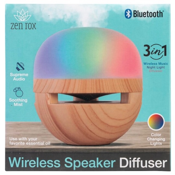 iHip Other Zen Rox 3 In Bluetooth Wireless Speaker Diffuser New